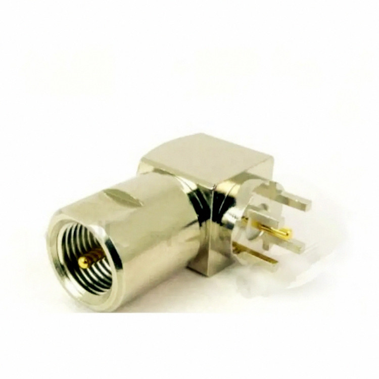 FME Male Right Angle PCB Mount RF Connector for GSM Antenna