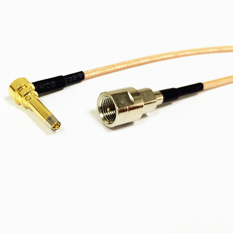FME Male to MS156 Male 90 Degree Elbow RF Coaxial RG316 Antenna Conversion Cable
