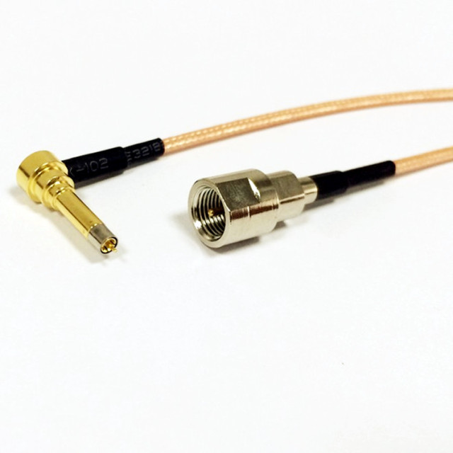 FME Male to MS156 Male 90 Degree Elbow RF Coaxial RG316 Antenna Conversion Cable