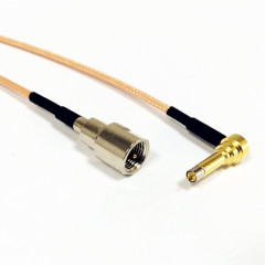 FME Male to MS156 Male 90 Degree Elbow RF Coaxial RG316 Antenna Conversion Cable