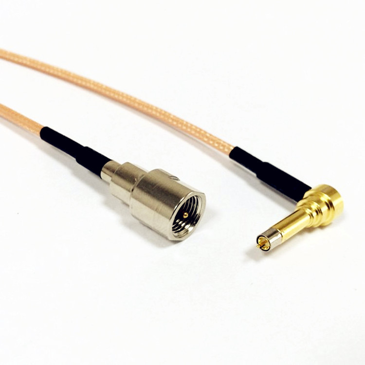 FME Male to MS156 Male 90 Degree Elbow RF Coaxial RG316 Antenna Conversion Cable