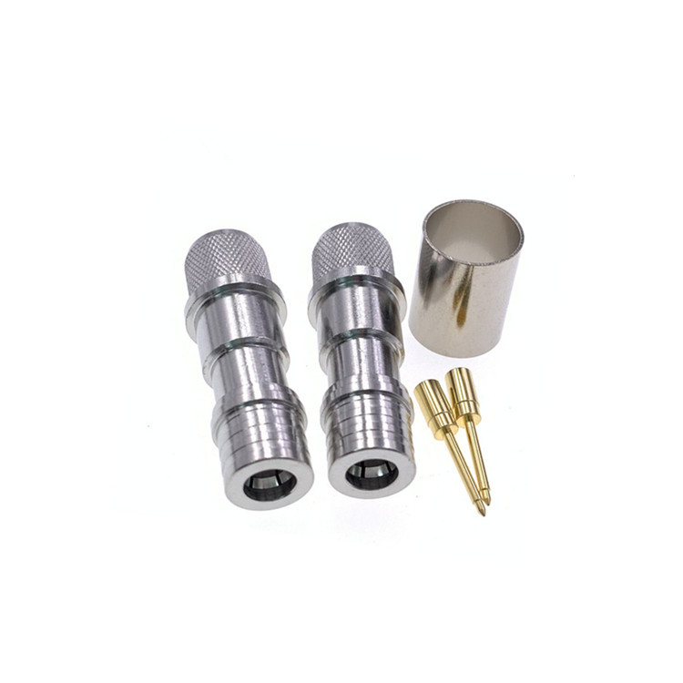 RF Coaxial QMA Male Plug Crimp Connector for RG213 LMR400 RG8 Coaxial Cable