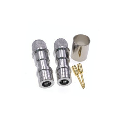 RF Coaxial QMA Male Plug Crimp Connector for RG213 LMR400 RG8 Coaxial Cable