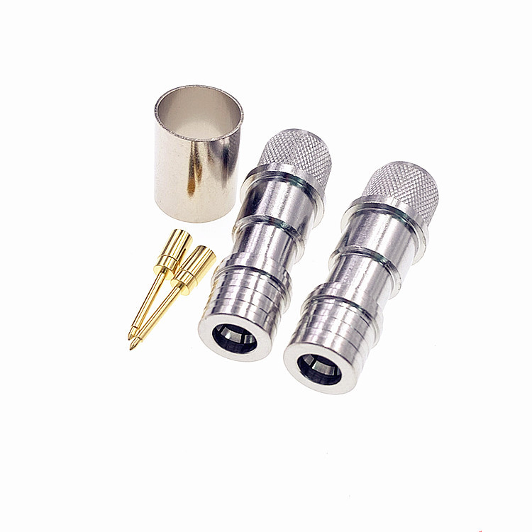 RF Coaxial QMA Male Plug Crimp Connector for RG213 LMR400 RG8 Coaxial Cable