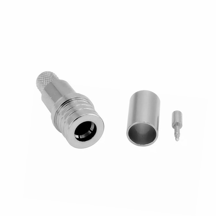 RF Coaxial QMA Male Plug Crimp Connector for LMR240 Coaxial Cable