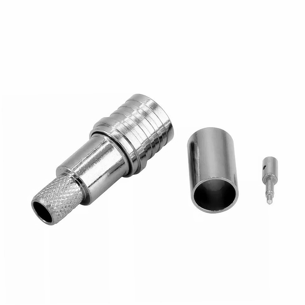 RF Coaxial QMA Male Plug Crimp Connector for LMR240 Coaxial Cable