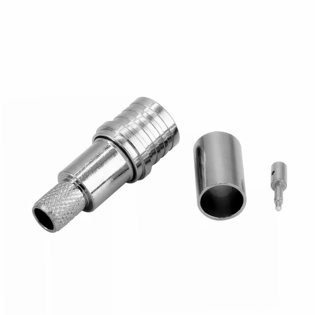 RF Coaxial QMA Male Plug Crimp Connector for LMR240 Coaxial Cable