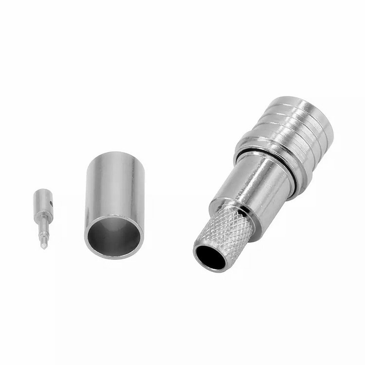 RF Coaxial QMA Male Plug Crimp Connector for LMR240 Coaxial Cable