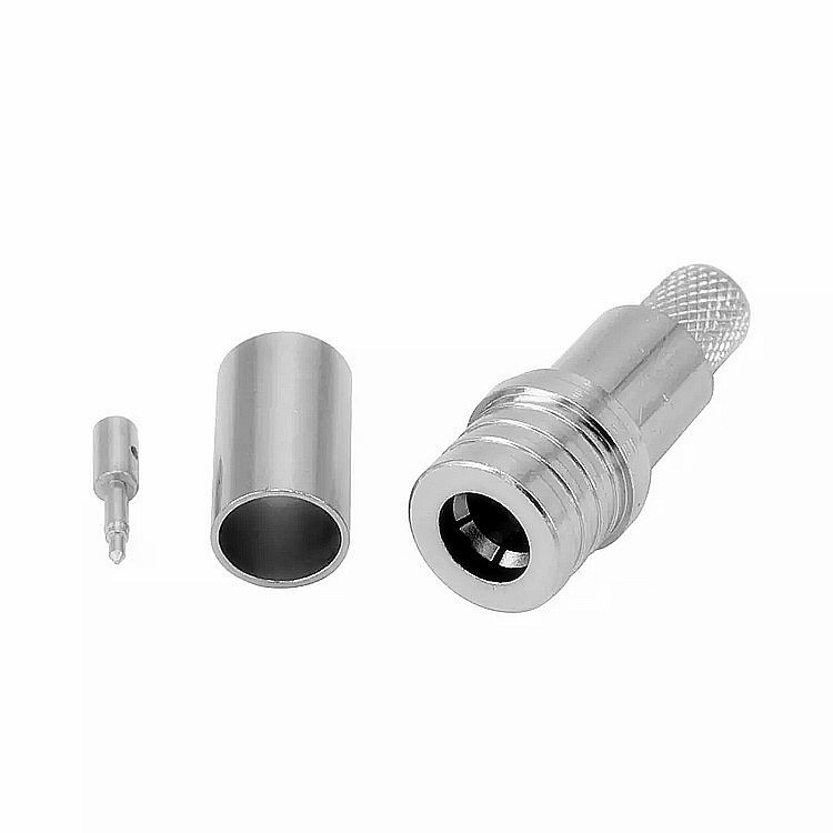 RF Coaxial QMA Male Plug Crimp Connector for LMR240 Coaxial Cable