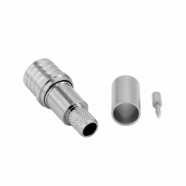 RF Coaxial QMA Male Plug Crimp Connector for LMR240 Coaxial Cable
