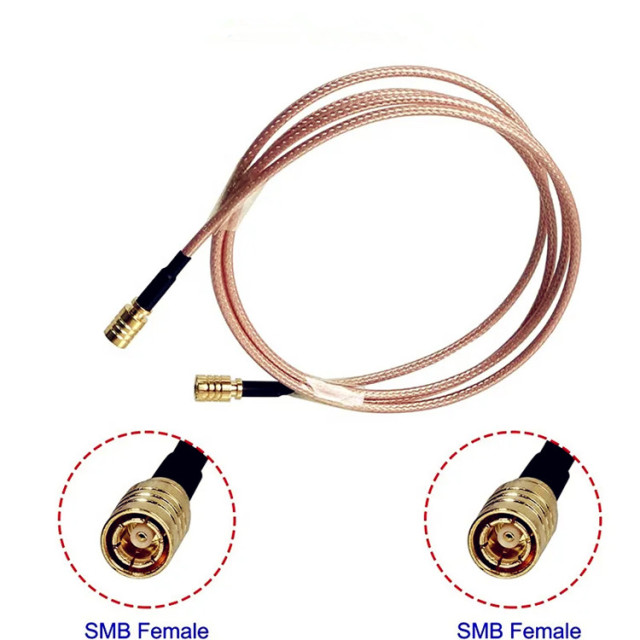 SMB Male to SMB Female Connector RG174 RG178 RG316 Pigtail Coaxial WIFI Wireless Antenna Cable