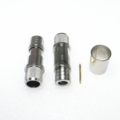 RF Coaxial QMA Male Plug Crimp Connector for RG213 LMR400 RG8 Coaxial Cable