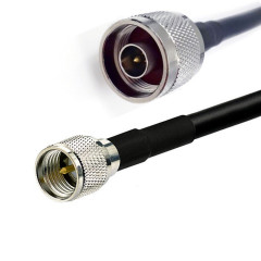 N Male to Mini UHF Male Coaxial RG58 RG174 Cable WiFi Antenna Radio Extension Cable