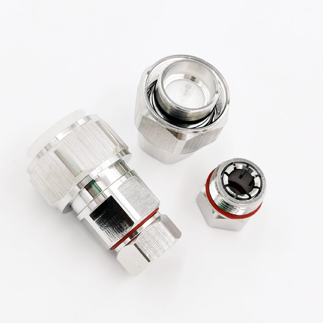 High Quality 4.3-10 MINI DIN Male Coaxial Connector for 1/4" Feeder Cable
