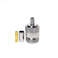 N Female Crimp Connector for RG58 LMR195 LMR200 Cable WiFi GSM GPS RF Radio Antenna