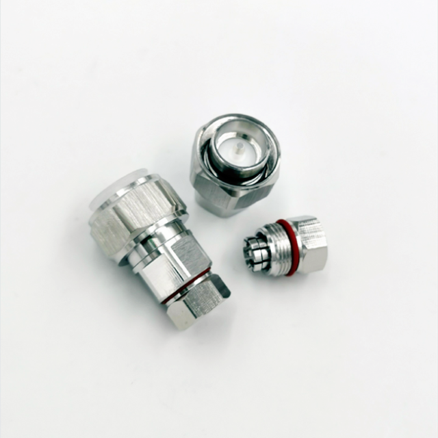 High Quality 4.3-10 MINI DIN Male Coaxial Connector for 1/4" Feeder Cable
