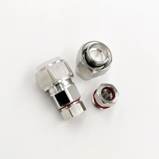 High Quality 4.3-10 MINI DIN Male Coaxial Connector for 1/4" Feeder Cable