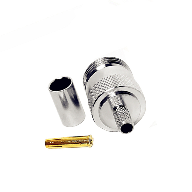 N Female Crimp Connector for RG58 LMR195 LMR200 Cable WiFi GSM GPS RF Radio Antenna