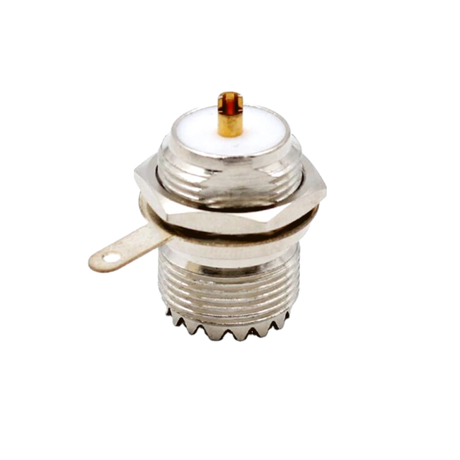 PL259 UHF Female Bulkhead SO239 Solder Panel Chassis Mount RF Connector