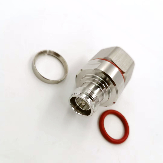 Low Less RF Coaxial 4.3-10 Female Screw Type Clamp Connector for 7/8 Coaxial Cable