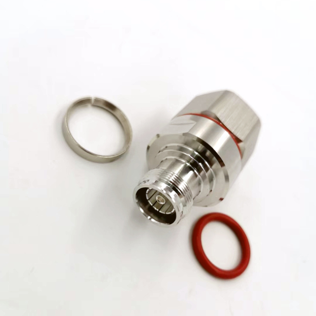 Low Less RF Coaxial 4.3-10 Female Screw Type Clamp Connector for 7/8 Coaxial Cable