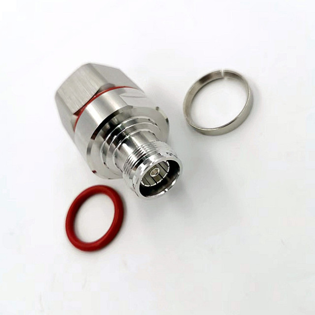 Low Less RF Coaxial 4.3-10 Female Screw Type Clamp Connector for 7/8 Coaxial Cable