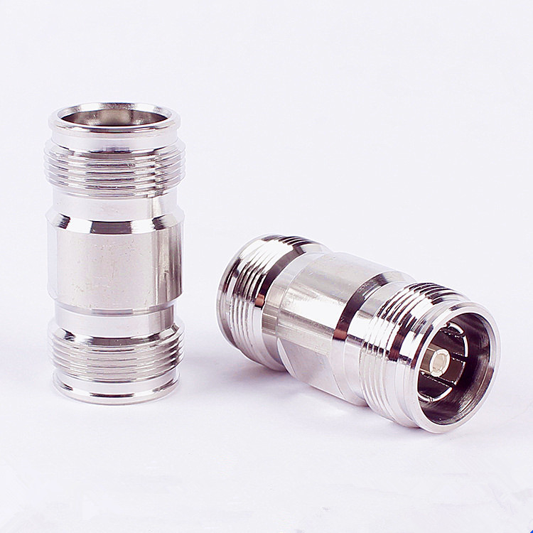 Low PIM RF Coaxial Adapter Mini Din 4.3-10 Female to 4.3-10 Female Connector Adapter