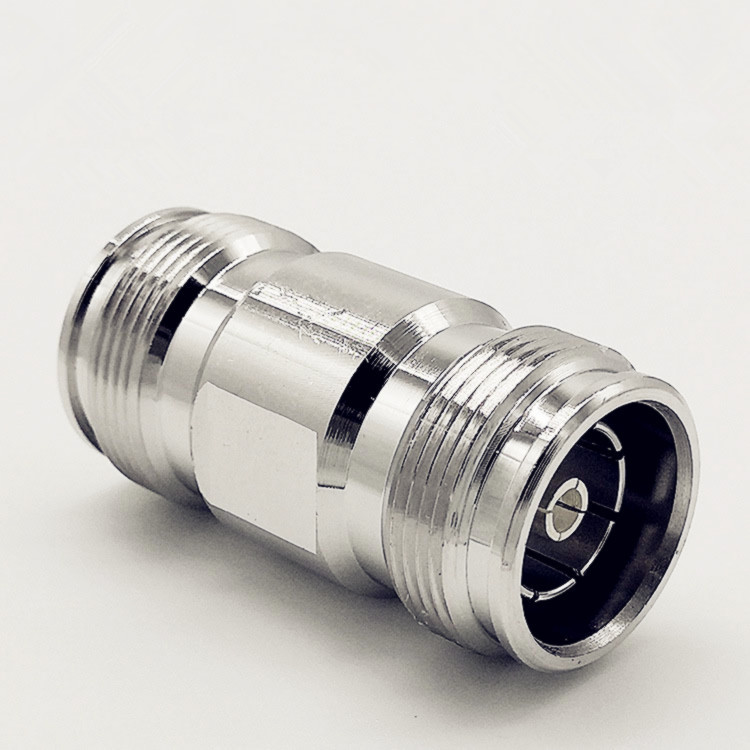 Low PIM RF Coaxial Adapter Mini Din 4.3-10 Female to 4.3-10 Female Connector Adapter