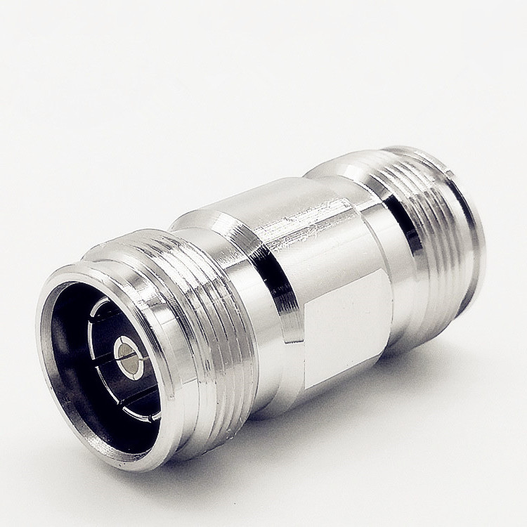 Low PIM RF Coaxial Adapter Mini Din 4.3-10 Female to 4.3-10 Female Connector Adapter