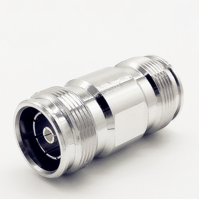 Low PIM RF Coaxial Adapter Mini Din 4.3-10 Female to 4.3-10 Female Connector Adapter