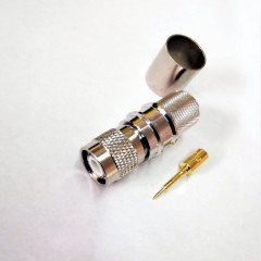 TNC Straight Type Male Crimp RF Connector for LMR600 12D-FB Coaxial Cable