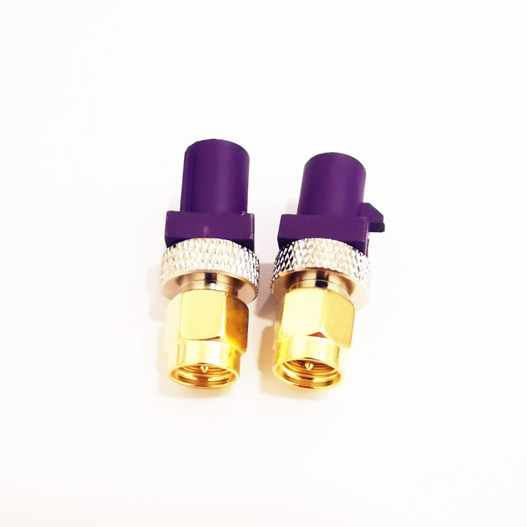 FAKRA D Automotive RF Connector FAKRA Male to SMA Male Test Adapter