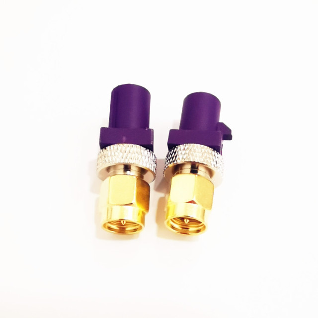 FAKRA D Automotive RF Connector FAKRA Male to SMA Male Test Adapter