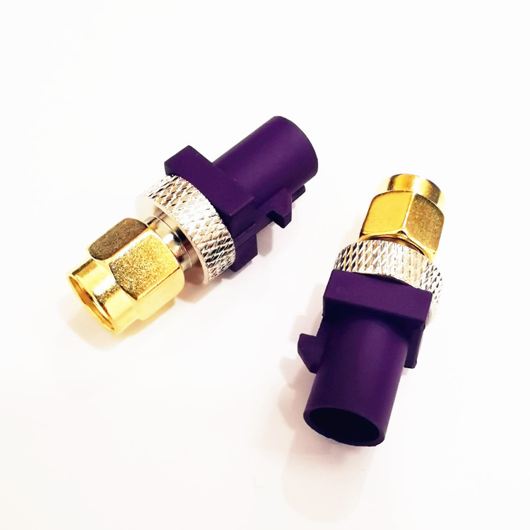 FAKRA D Automotive RF Connector FAKRA Male to SMA Male Test Adapter