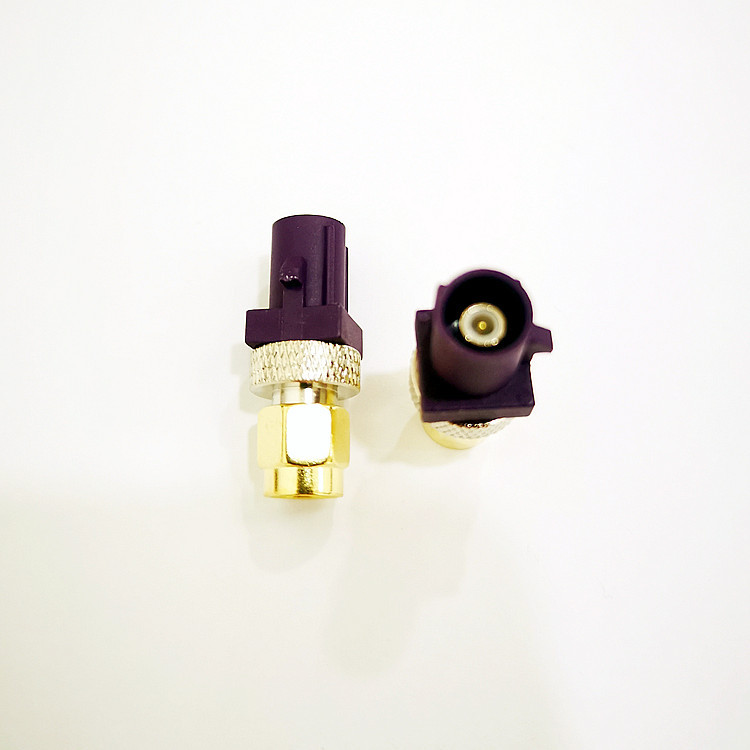 FAKRA D Automotive RF Connector FAKRA Male to SMA Male Test Adapter