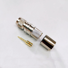 TNC Straight Type Male Crimp RF Connector for LMR600 12D-FB Coaxial Cable