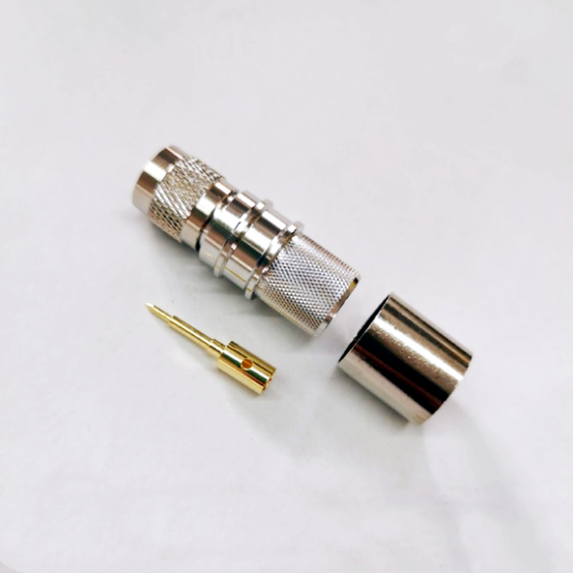 TNC Straight Type Male Crimp RF Connector for LMR600 12D-FB Coaxial Cable
