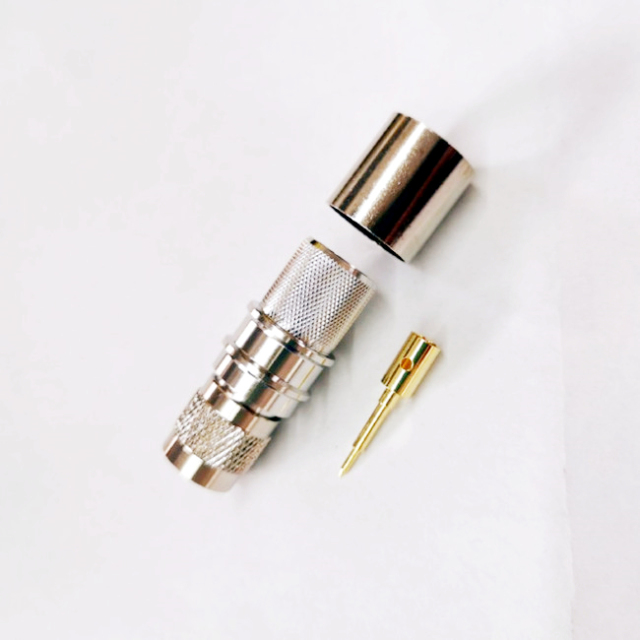 TNC Straight Type Male Crimp RF Connector for LMR600 12D-FB Coaxial Cable
