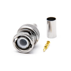 RF Coaxial BNC Male Crimp Connector for RG174 RG178 RG223 RG179 Coaxial Cable