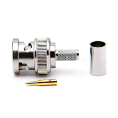 RF Coaxial BNC Male Crimp Connector for RG174 RG178 RG223 RG179 Coaxial Cable