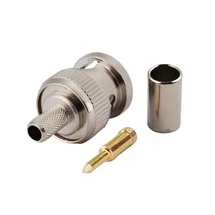RF Coaxial BNC Male Crimp Connector for RG174 RG178 RG223 RG179 Coaxial Cable