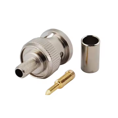 RF Coaxial BNC Male Crimp Connector for RG174 RG178 RG223 RG179 Coaxial Cable