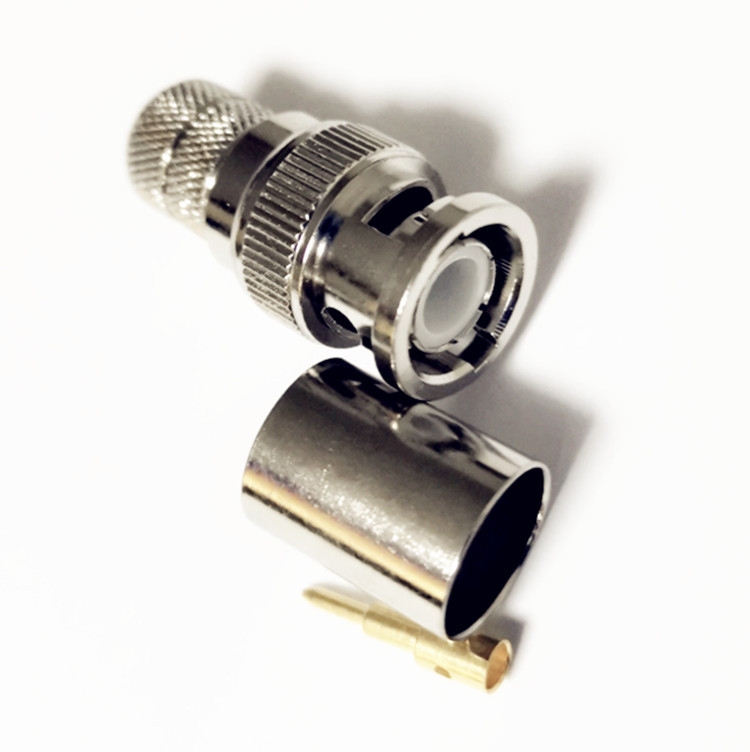 BNC Male Crimp Wireless Antenna Connector for LMR400 RG8 RG213 RG214 8D-FB Coaxial Cable