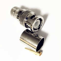BNC Male Crimp Wireless Antenna Connector for LMR400 RG8 RG213 RG214 8D-FB Coaxial Cable