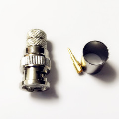 BNC Male Crimp Wireless Antenna Connector for LMR400 RG8 RG213 RG214 8D-FB Coaxial Cable