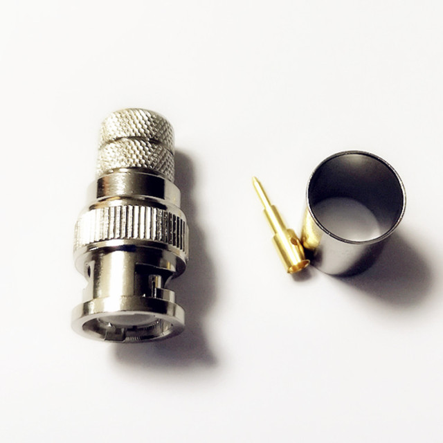 BNC Male Crimp Wireless Antenna Connector for LMR400 RG8 RG213 RG214 8D-FB Coaxial Cable