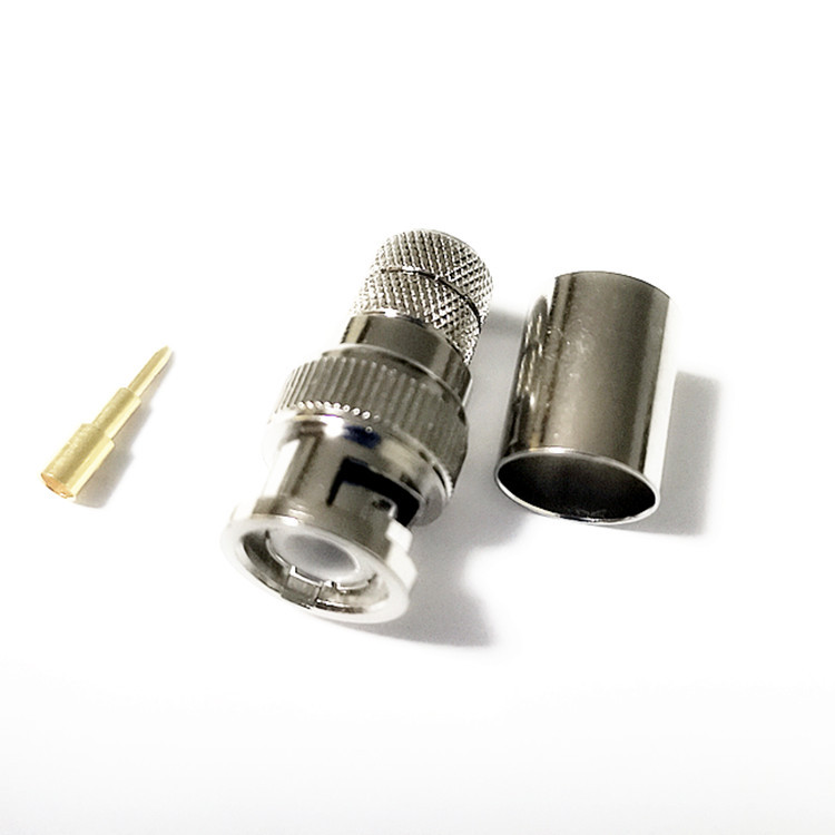 BNC Male Crimp Wireless Antenna Connector for LMR400 RG8 RG213 RG214 8D-FB Coaxial Cable