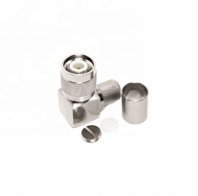 Right Angle TNC Male Crimp Type Connector for LMR400 RG8 RG214 RG213 Coaxial Cable
