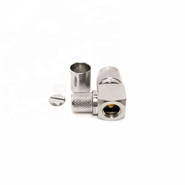 Right Angle TNC Male Crimp Type Connector for LMR400 RG8 RG214 RG213 Coaxial Cable