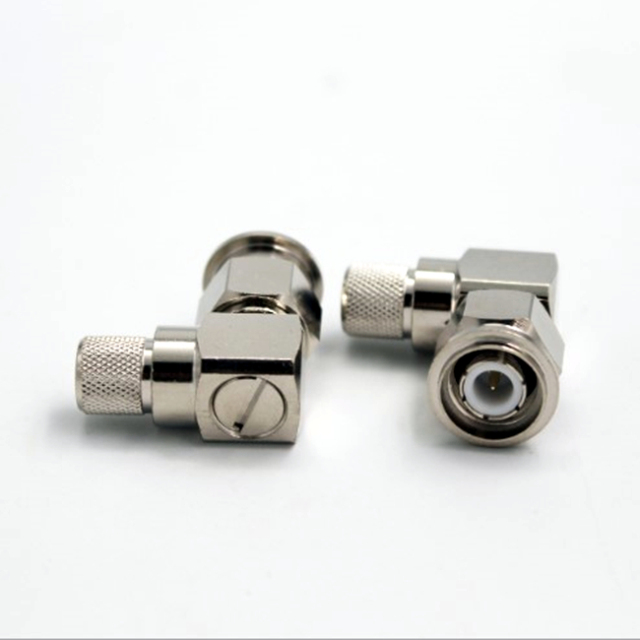 Right Angle TNC Male Crimp Type Connector for LMR400 RG8 RG214 RG213 Coaxial Cable